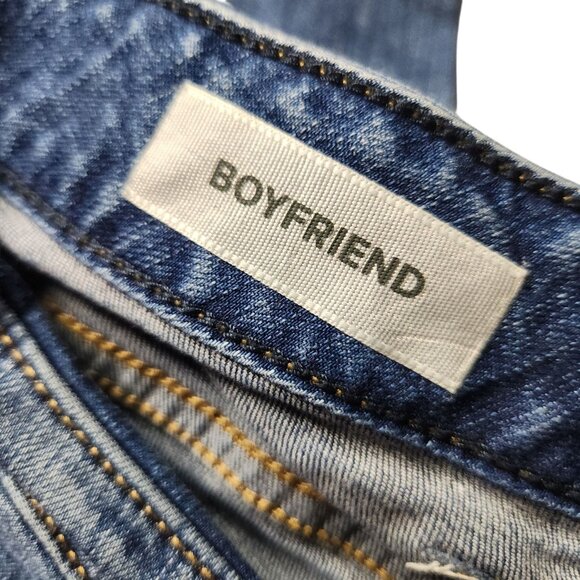 Torrid Womens Boyfriend Jeans Sz 24R Distressed Denim Stretch Cotton Spandex - Picture 6 of 9